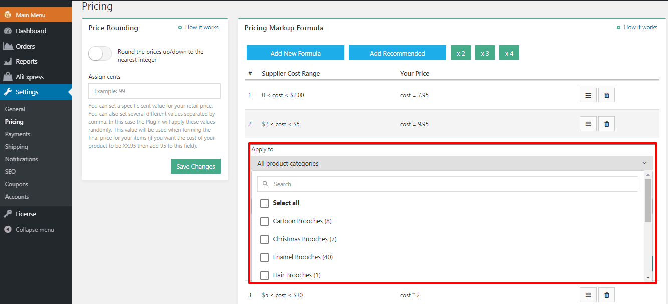 alidropship plugin pricing update