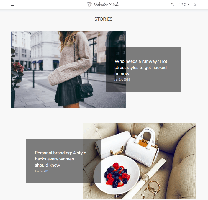 Example of content created for promotion purposes