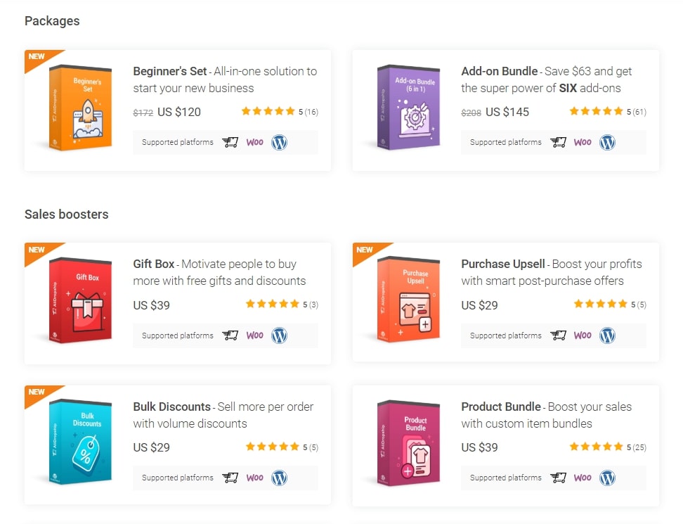 Add-ons for AliDropship websites