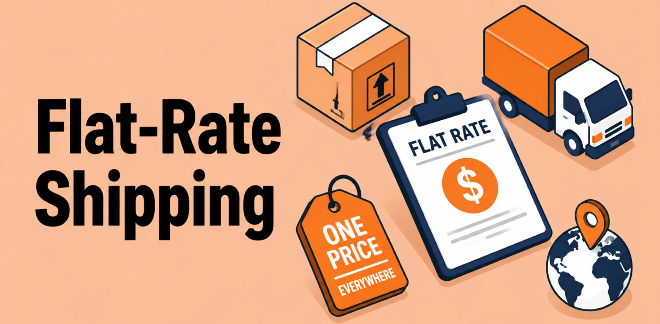 Featured image for an article about flat-rate shipping