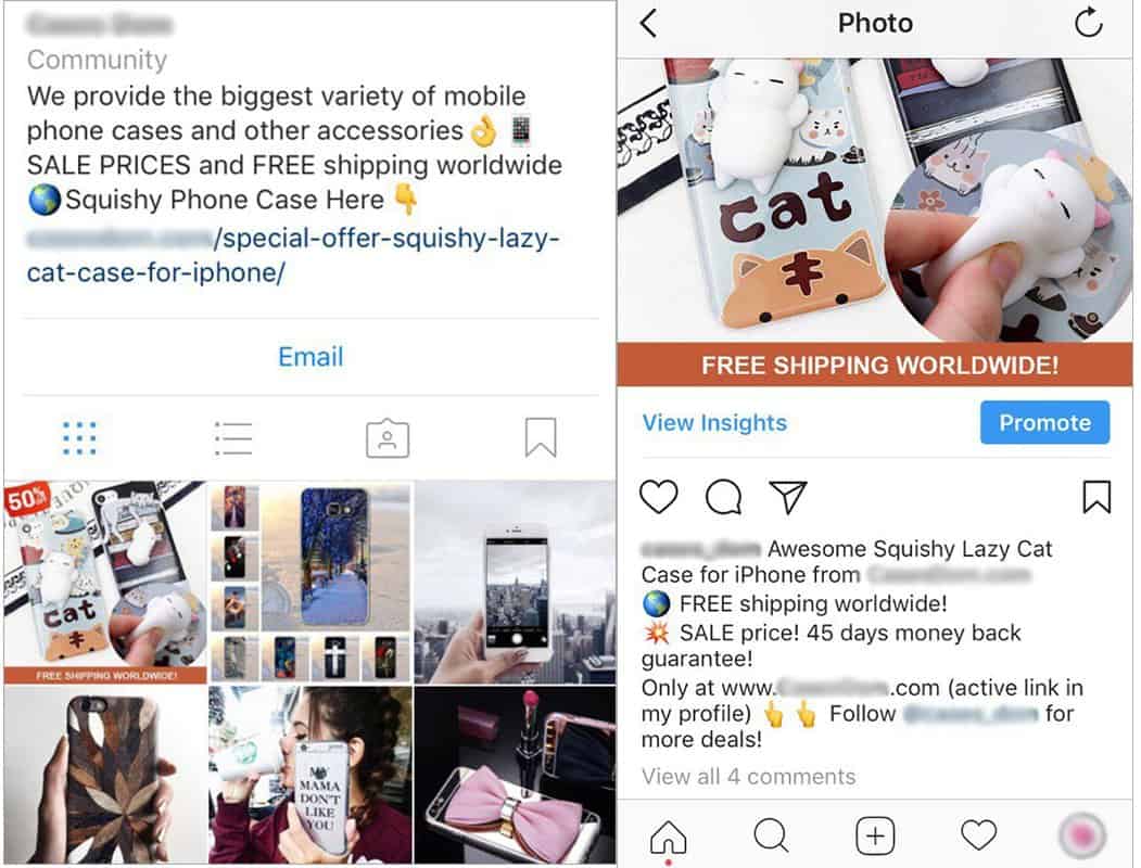 instagram shoutout example