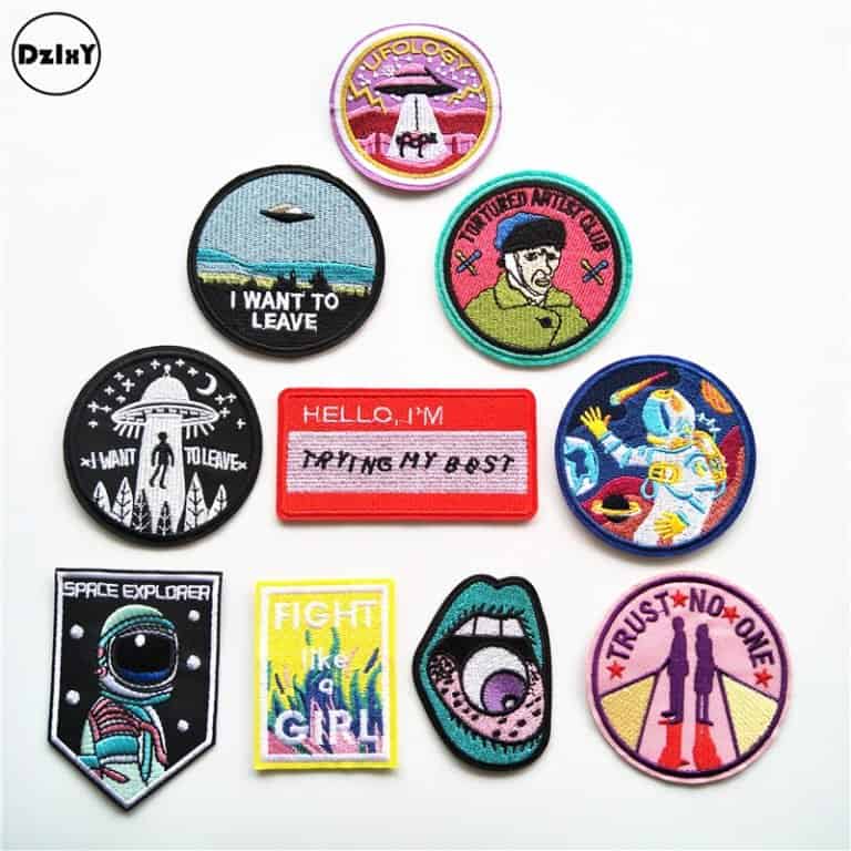 Ten patches for self-expression as examples of cute dropshipping goods