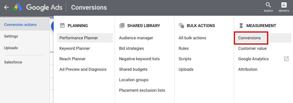 Conversions in Google Ads
