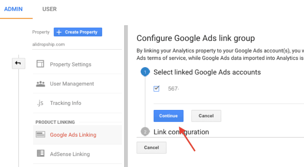 Google Ads Linking