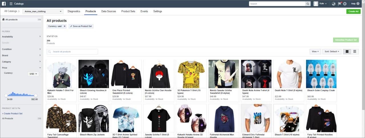 Facebook Business add-on is a piece of dropshipping software automating the products catalog creation for your Facebook ads