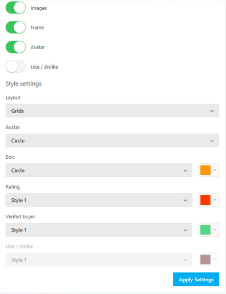 reviews-page-settings.png