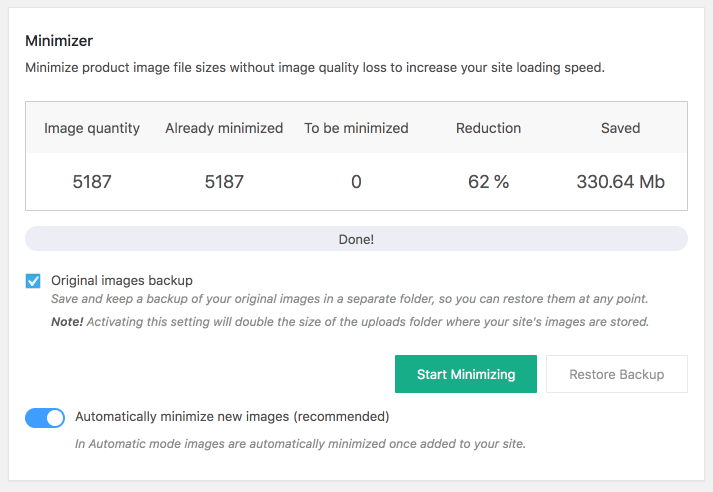Image Size minimizer