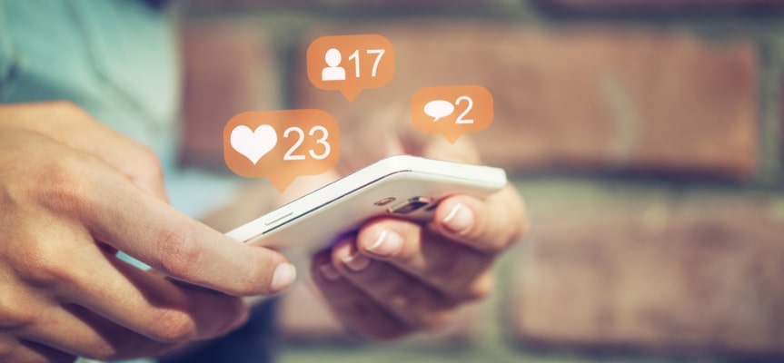 A business can get customers' contact information from social networks.