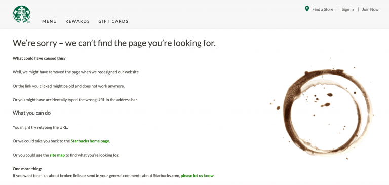 404 page examples