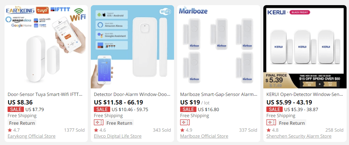 cheap Smart home door sensor to sell