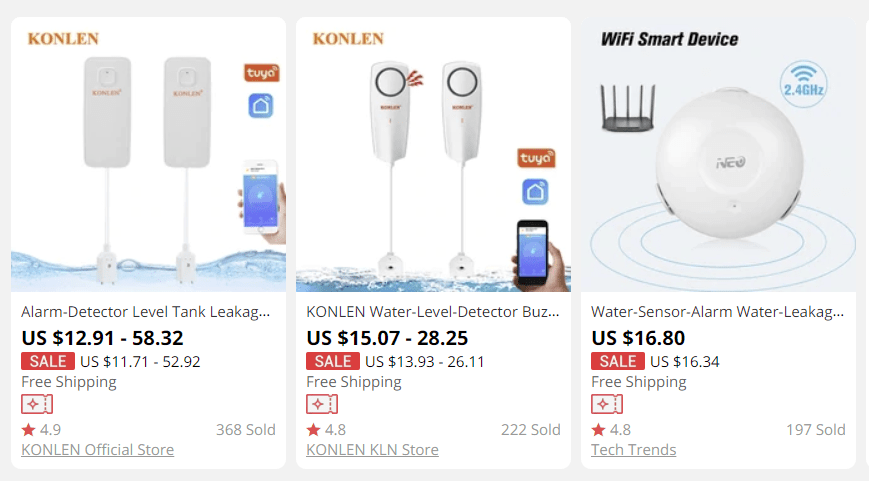 Smart water sensor for home