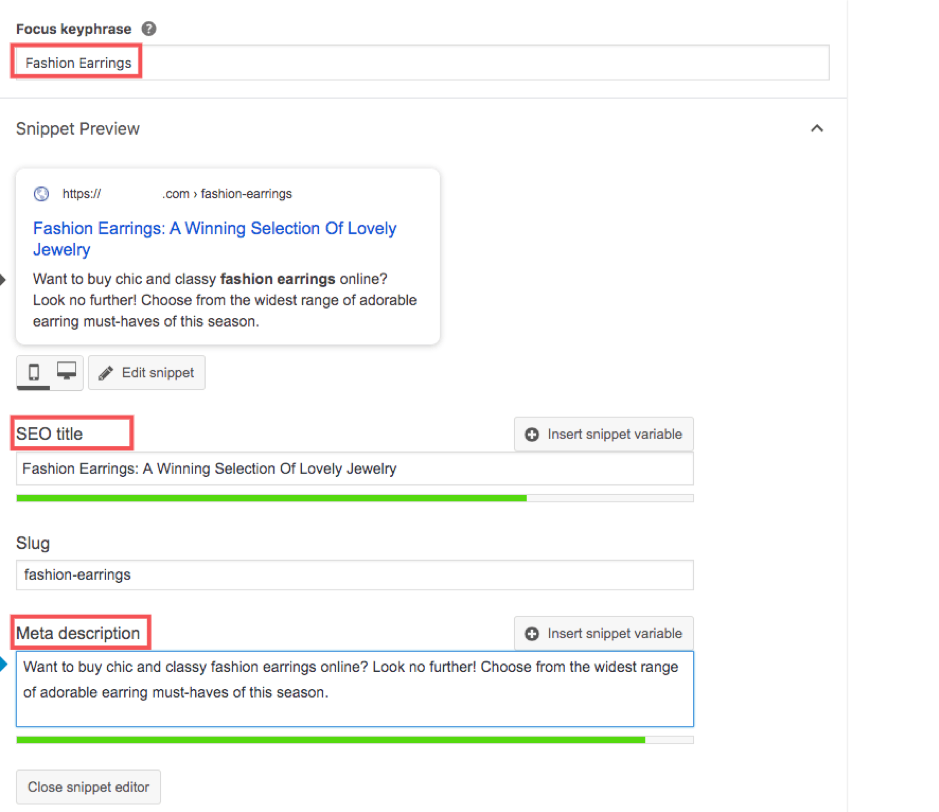 SEO example
