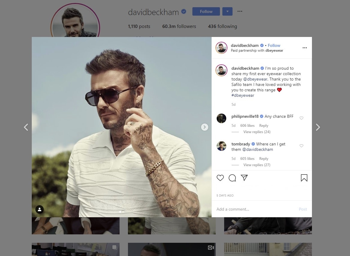 beckham sunglasses
