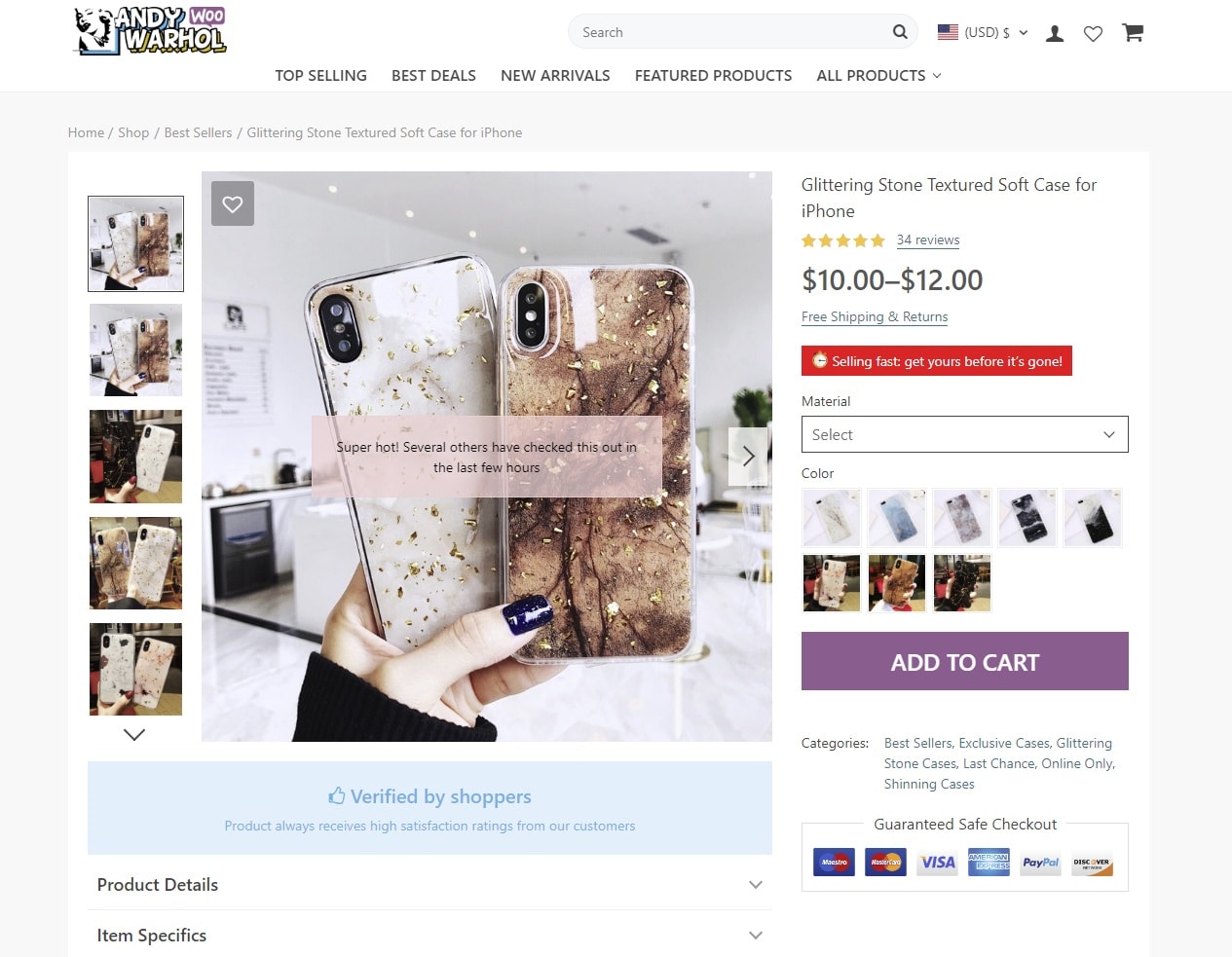 money-making single product page