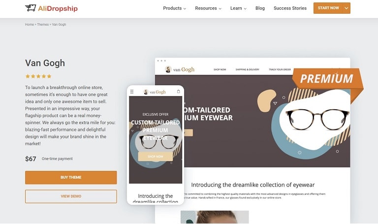 best theme for single product store