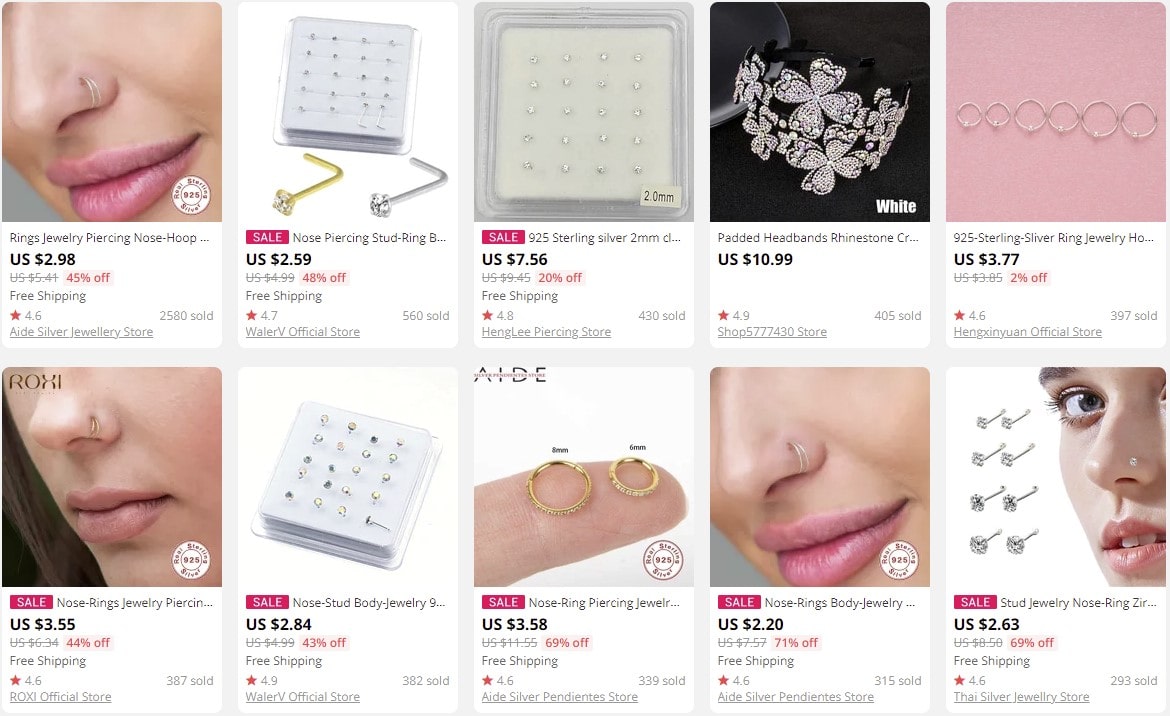 Hair jewelry, brooches & body jewelry to dropship