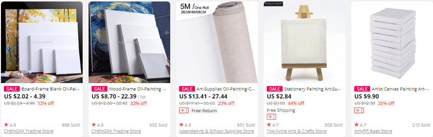 dropship canvases