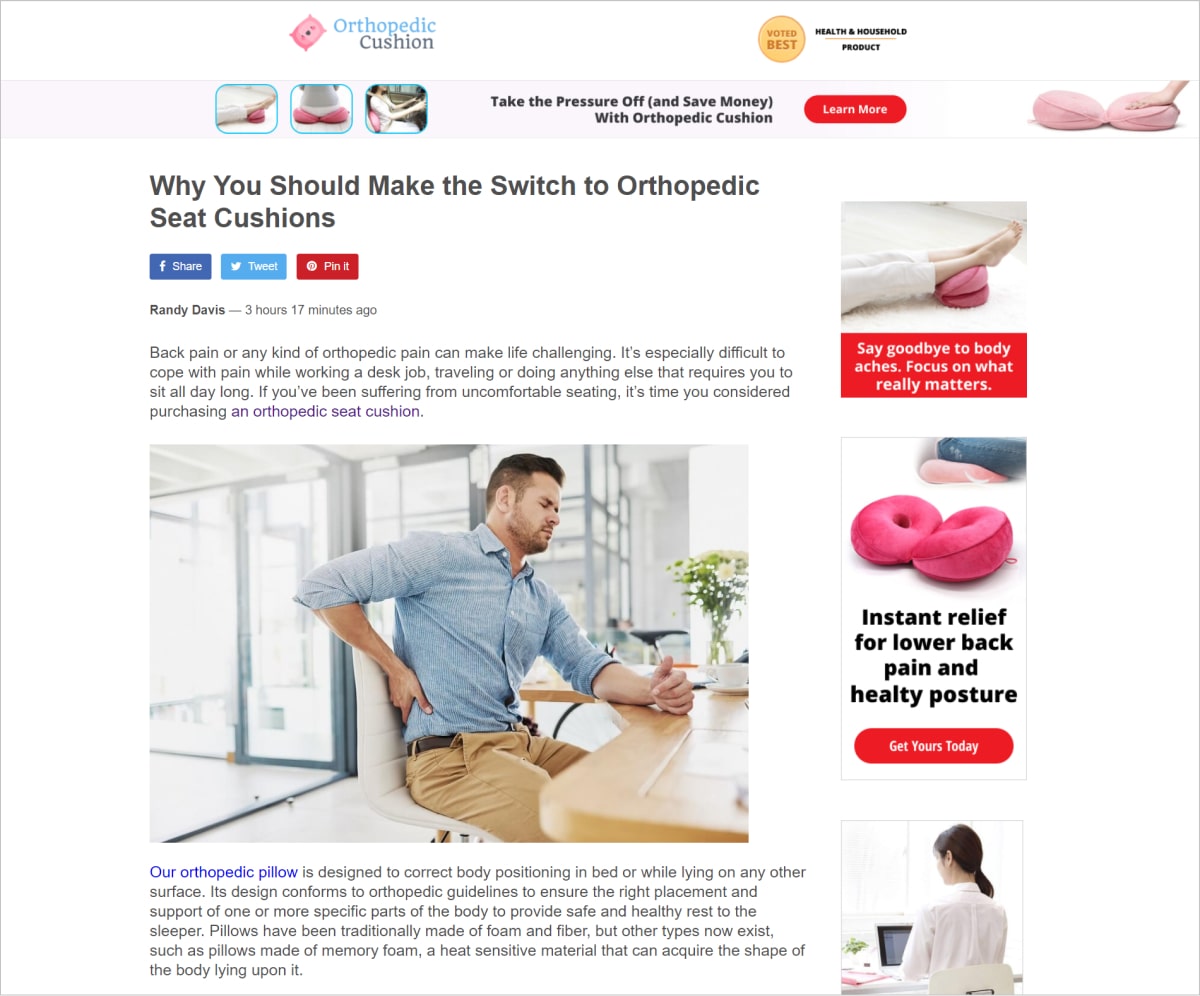 A high-converting landing page template
