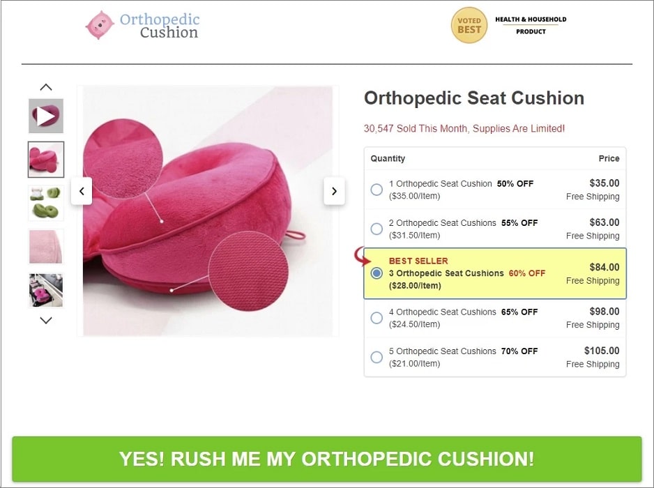 Bulk Discounts add-on integration on a landing page