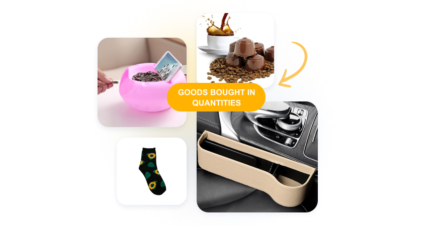 Examples of dropshipping products that are often bought in quantities
