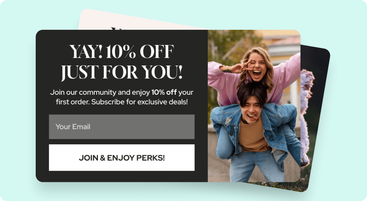 Pop-up offers