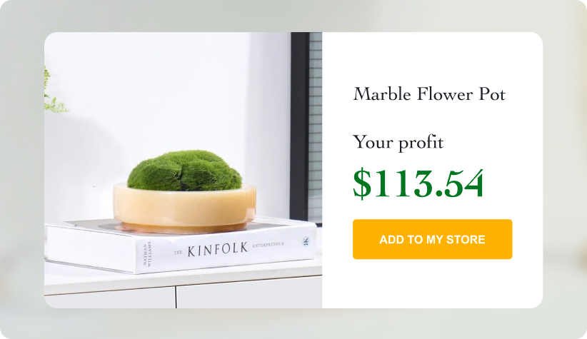Marble Flower Pot