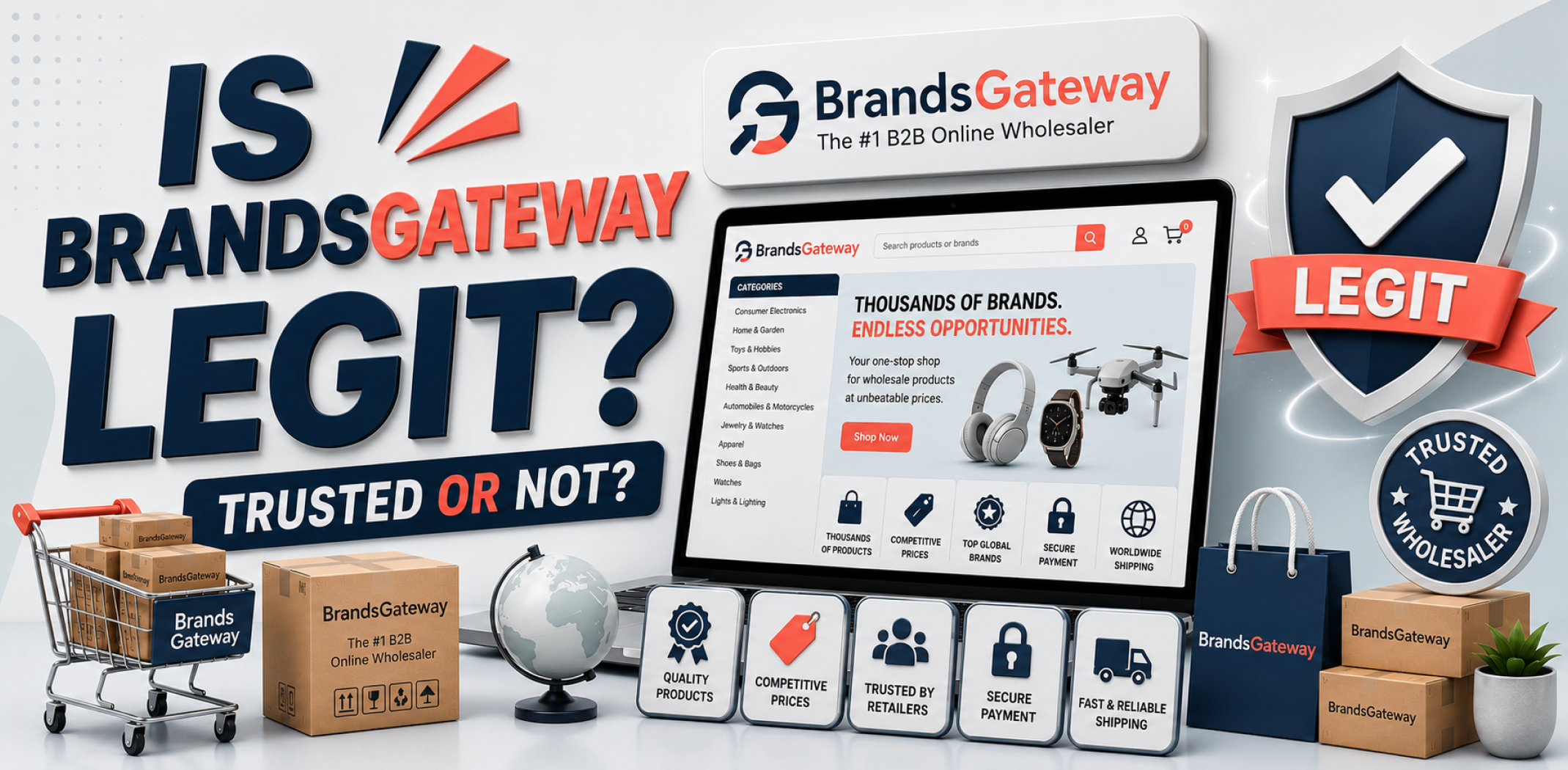 Featured image for an article about Is BrandsGateway legit.