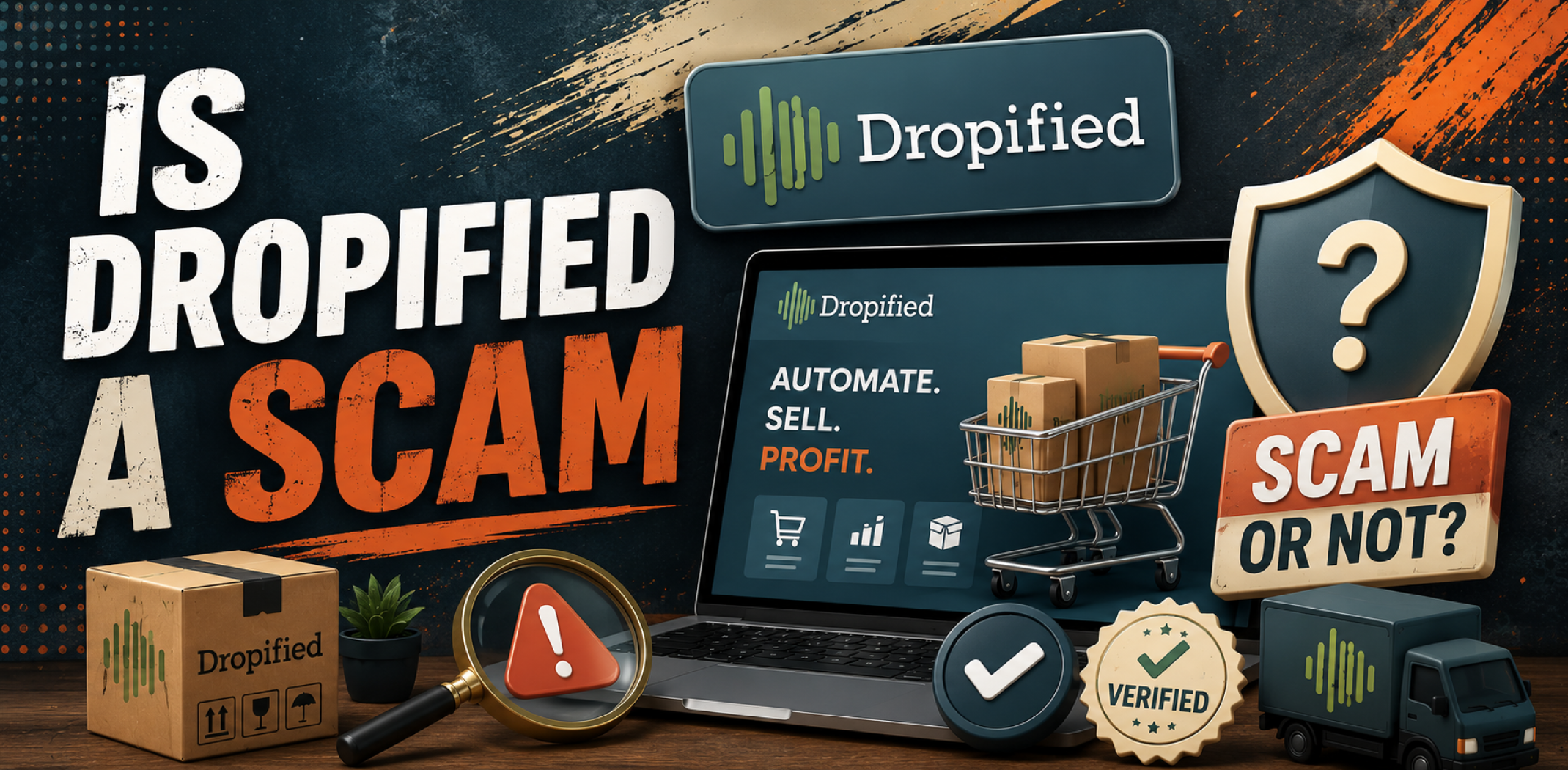 Featured image for an article about Is Dropified a scam.