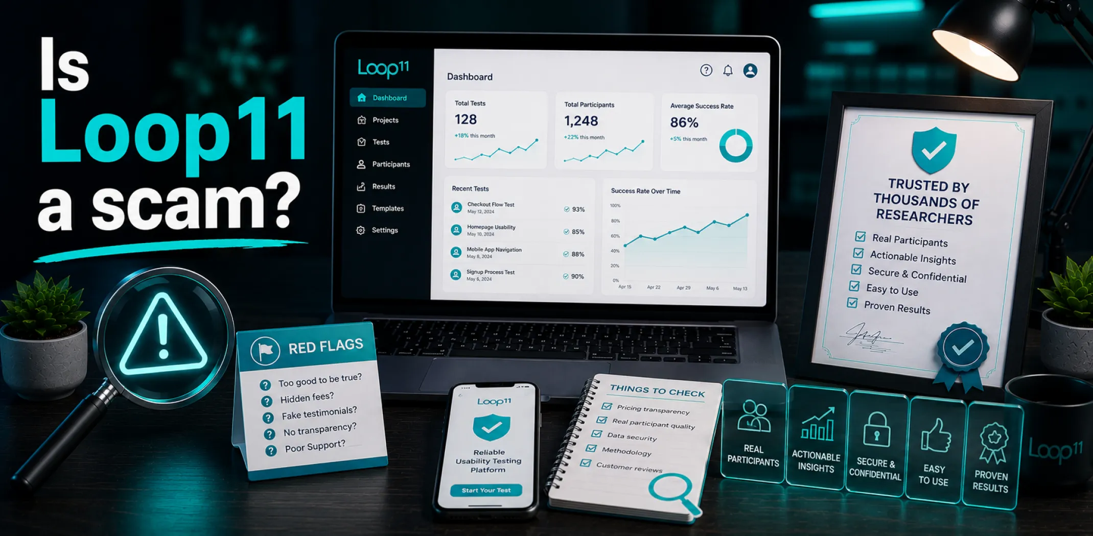 Featured image for an article answering the question "Is Loop11 a scam?"