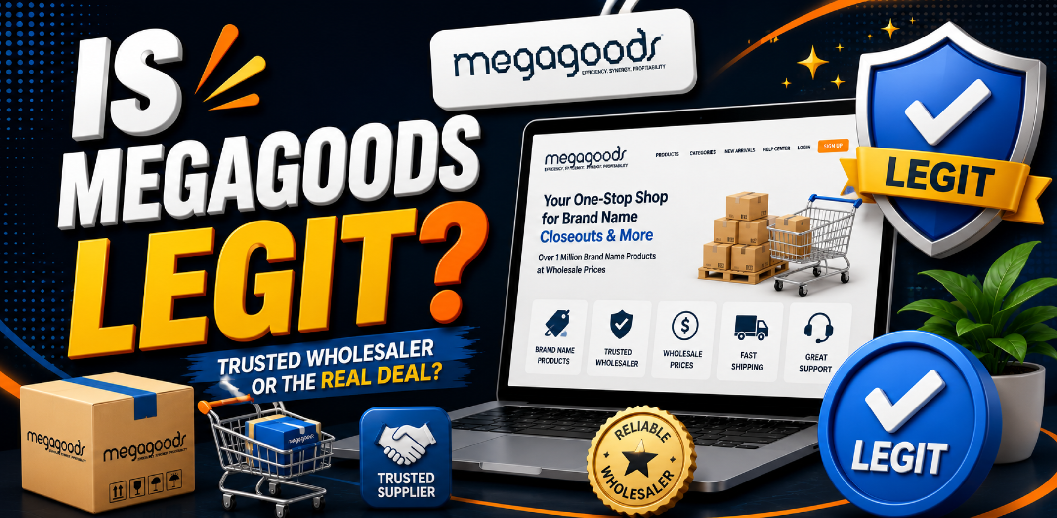Featured image for an article about Is Megagoods legit.