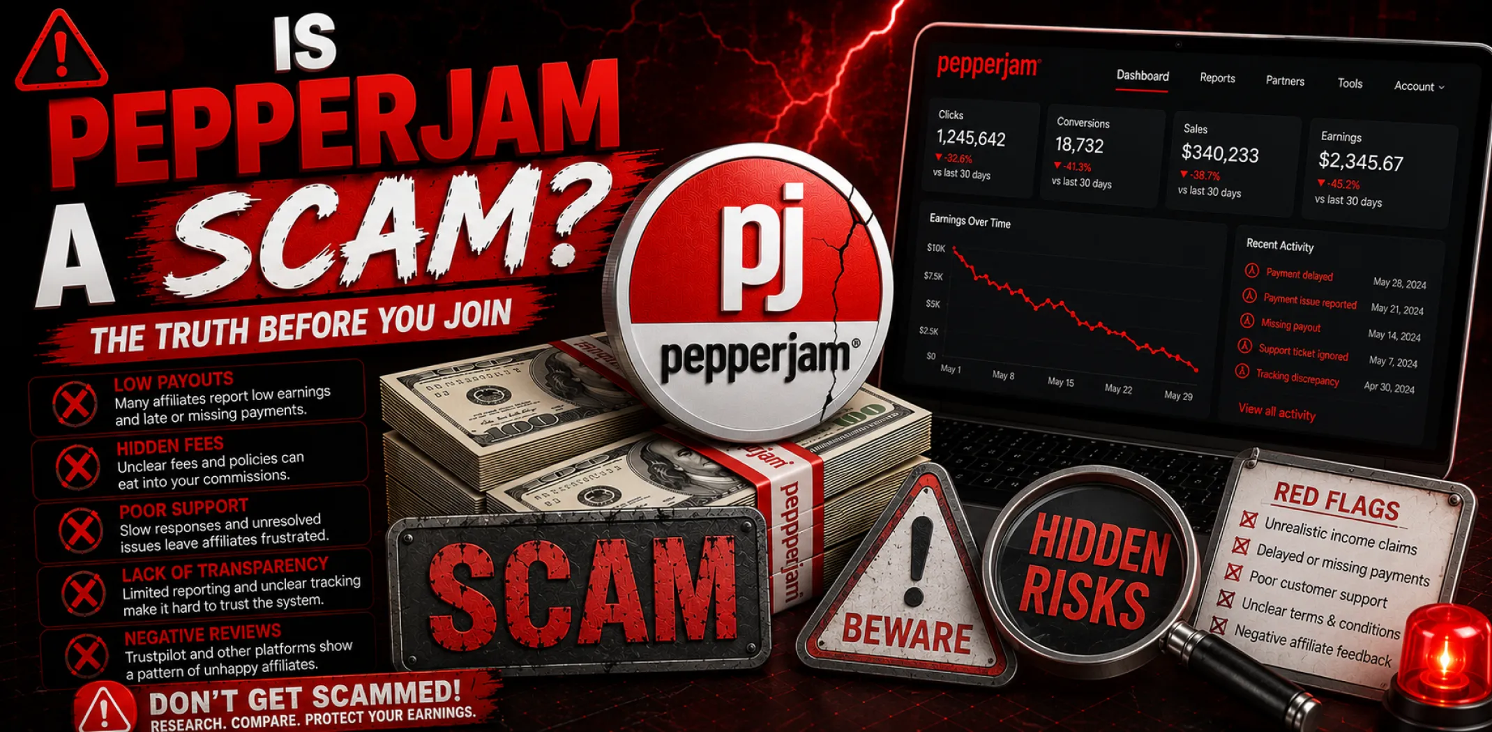 Featured image for an article answering the question "Is Pepperjam a scam?"