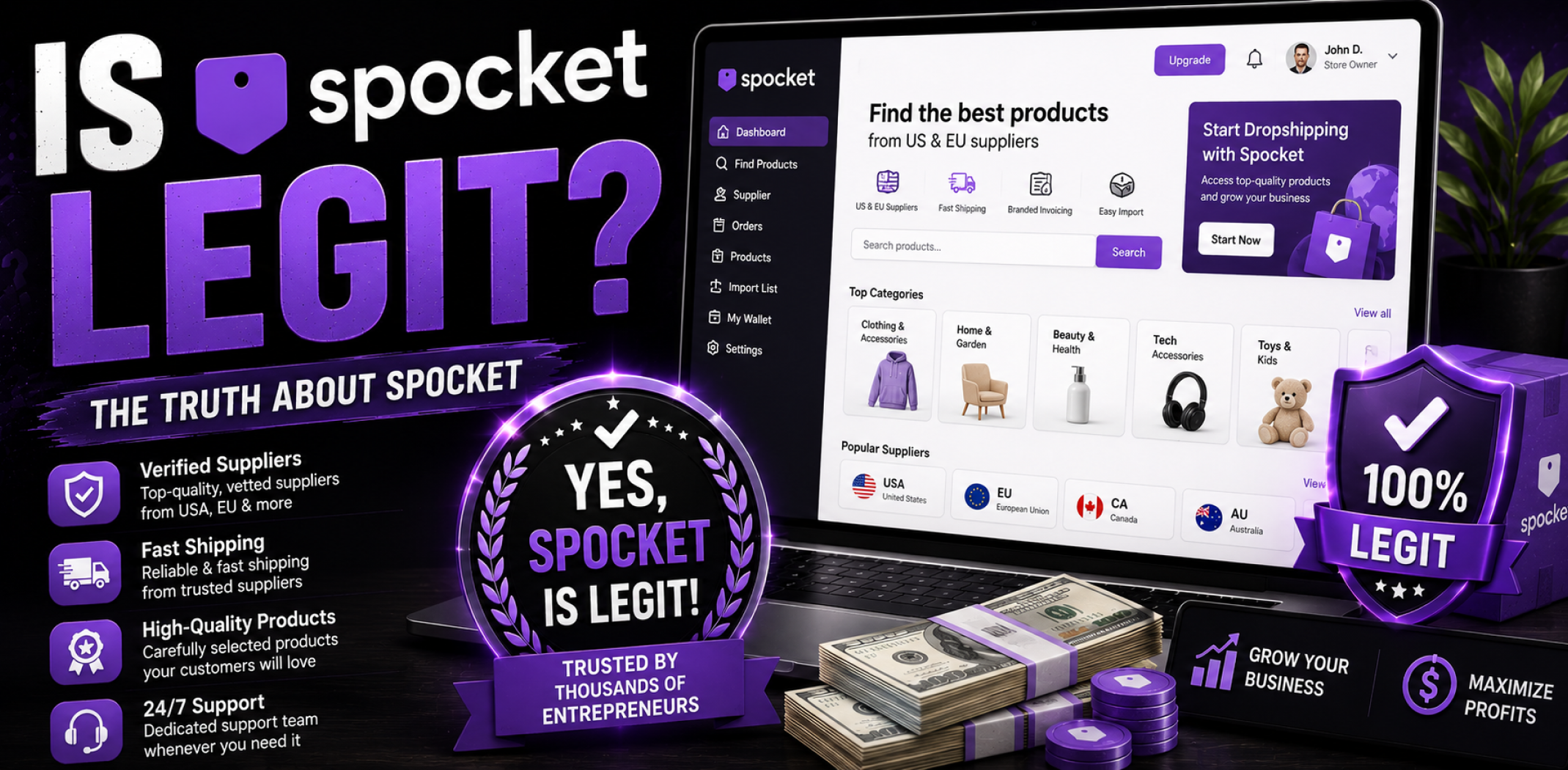 Featured image for ana rticle about Is Spocket legit.