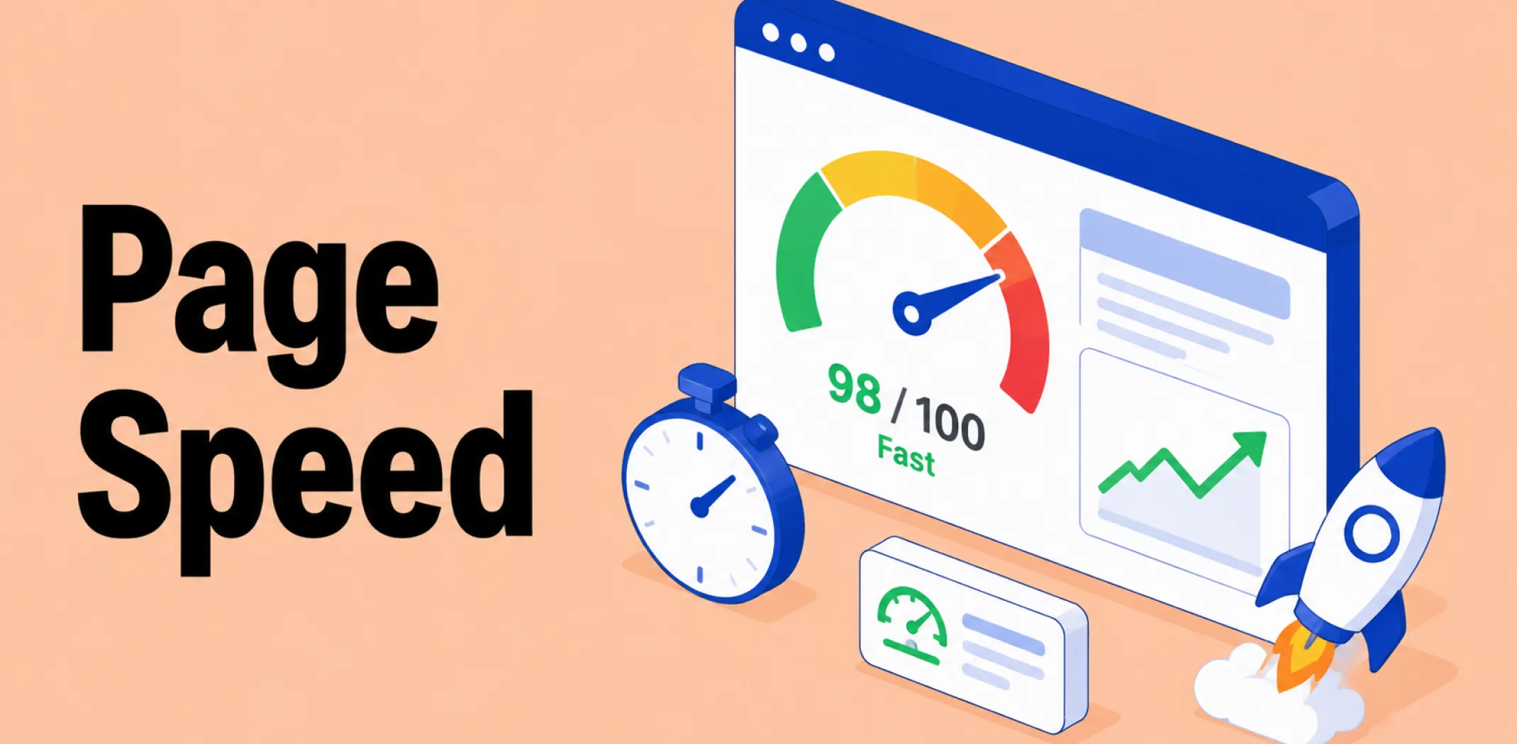 Featured image for an article about page speed
