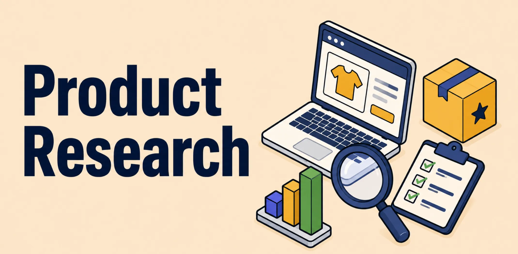Featured image for an article about product research
