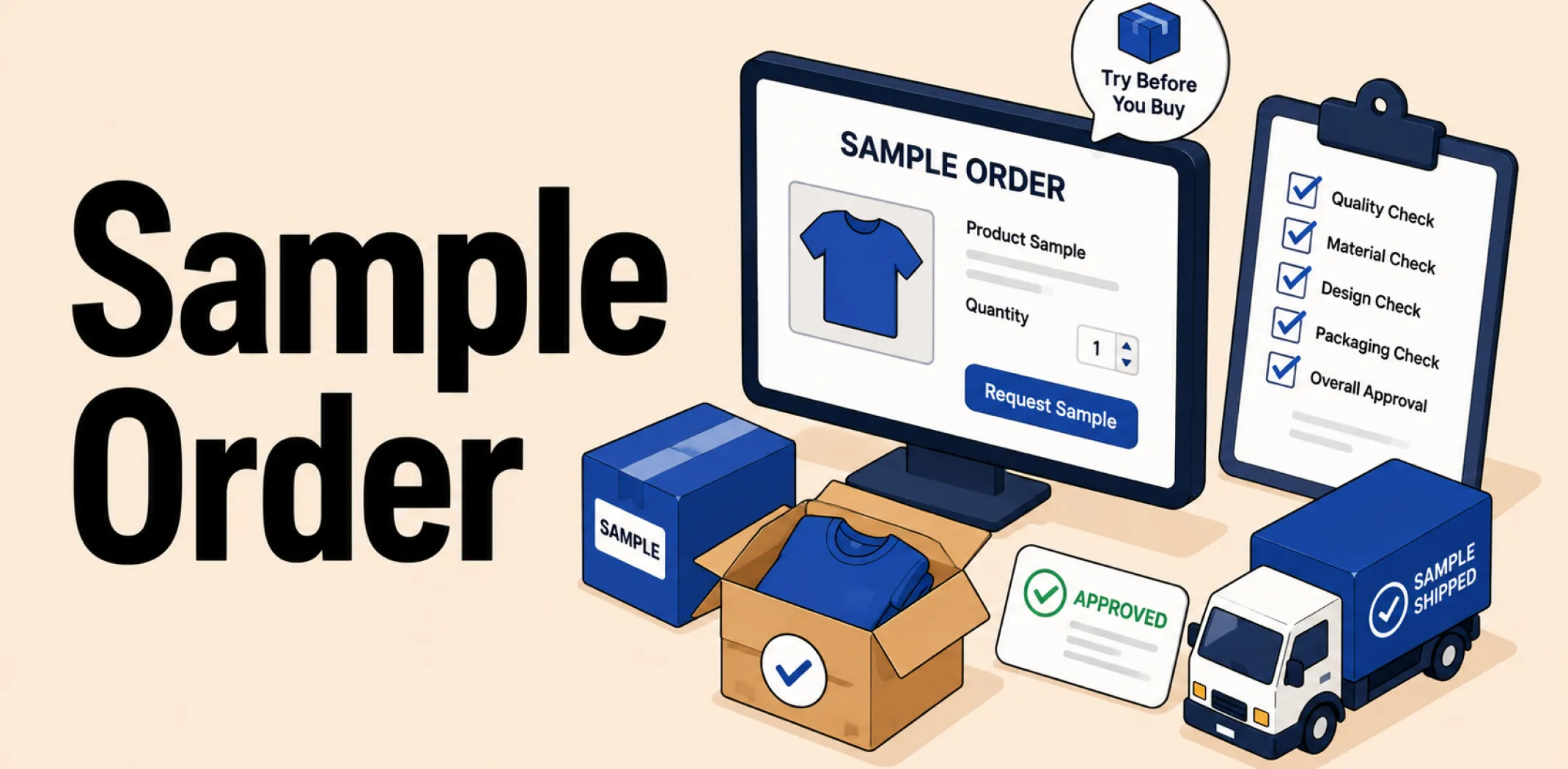 Featured image for an article about sample order