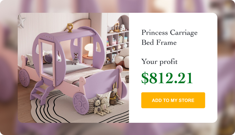 Princess Carriage Bed Frame